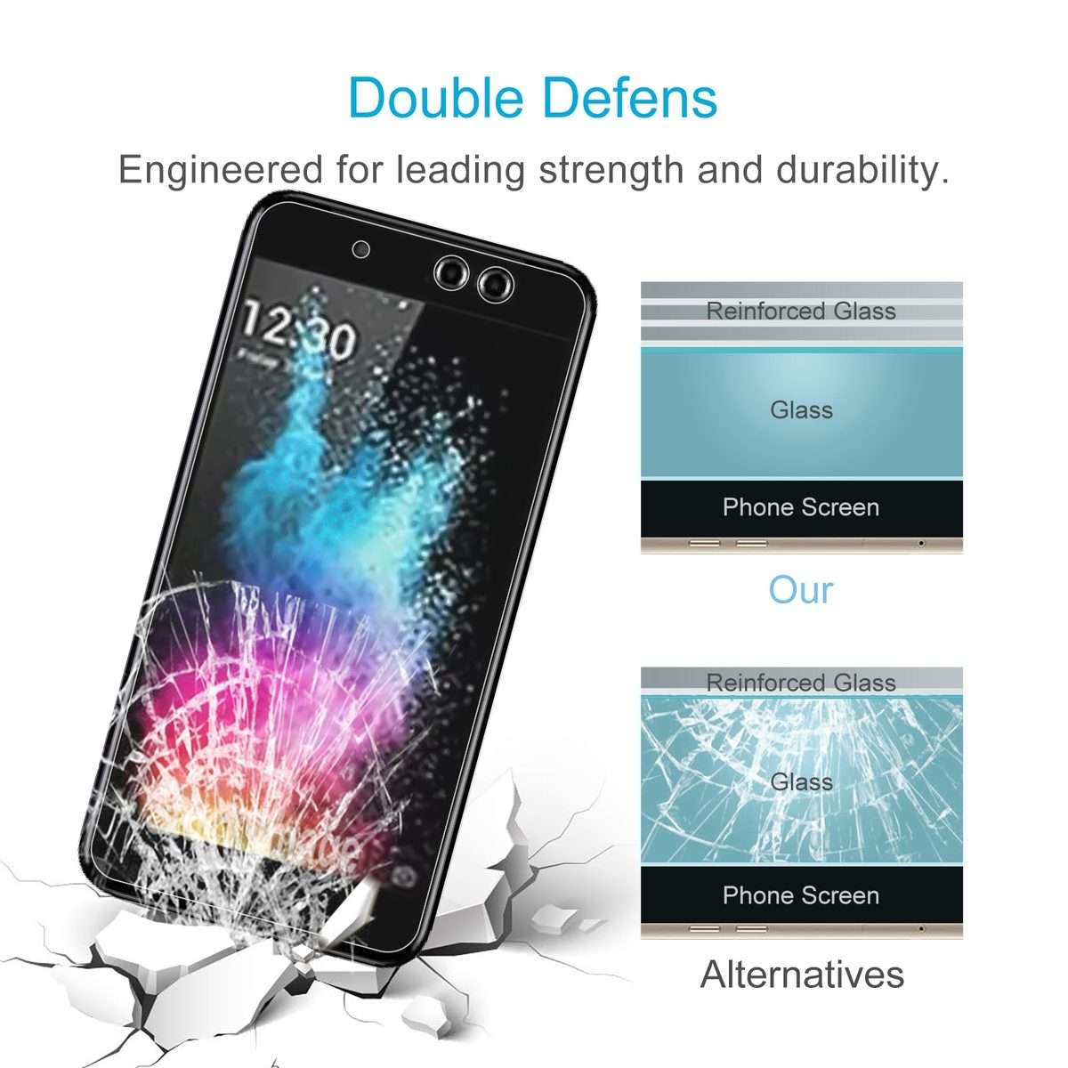 10 PCS 0.26mm 9H 2.5D Tempered Glass Film For Tecno S32