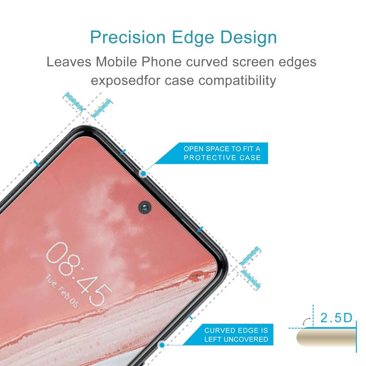 10 PCS 0.26mm 9H 2.5D Tempered Glass Film For Tecno Spark 8 Pro