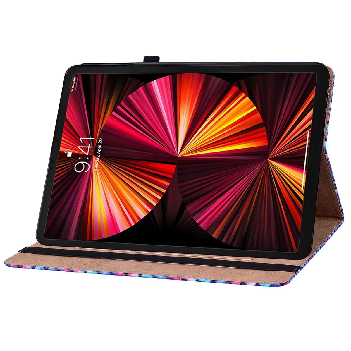 Color Weave Smart Leather Tablet Case For iPad Pro 11 2021 / 2020 / 2018 / Air 2020 10.9 (Blue)