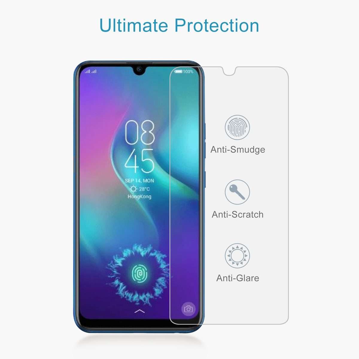 10 PCS 0.26mm 9H 2.5D Tempered Glass Film For Tecno Camon 12 Pro