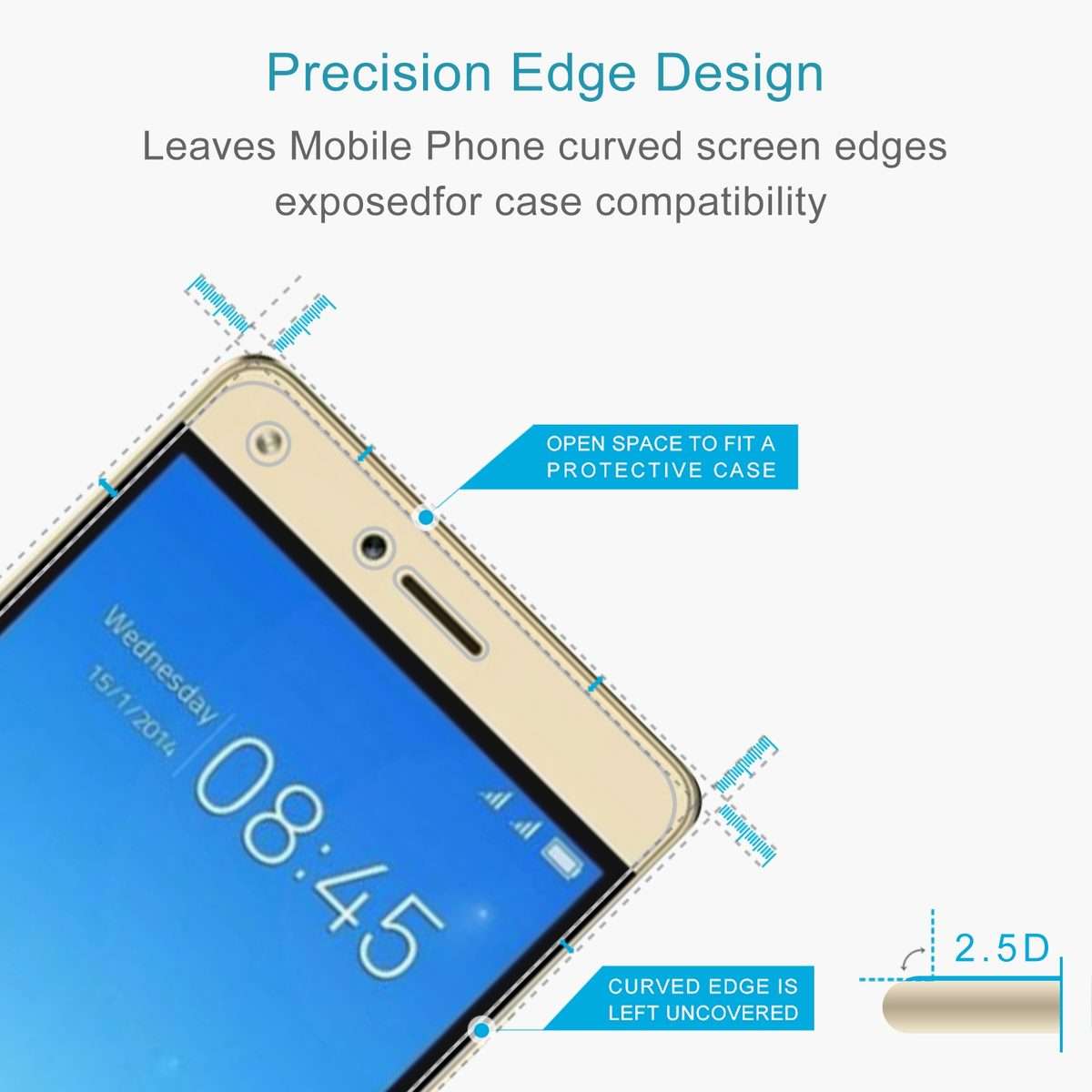 10 PCS 0.26mm 9H 2.5D Tempered Glass Film For Tecno W5 Lite
