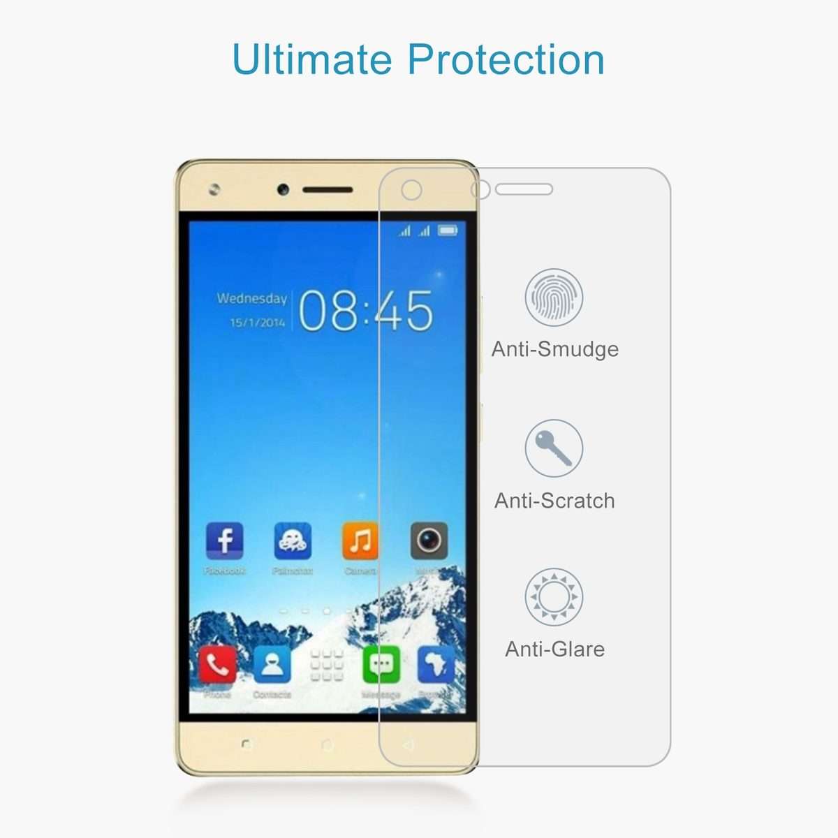 10 PCS 0.26mm 9H 2.5D Tempered Glass Film For Tecno W5 Lite