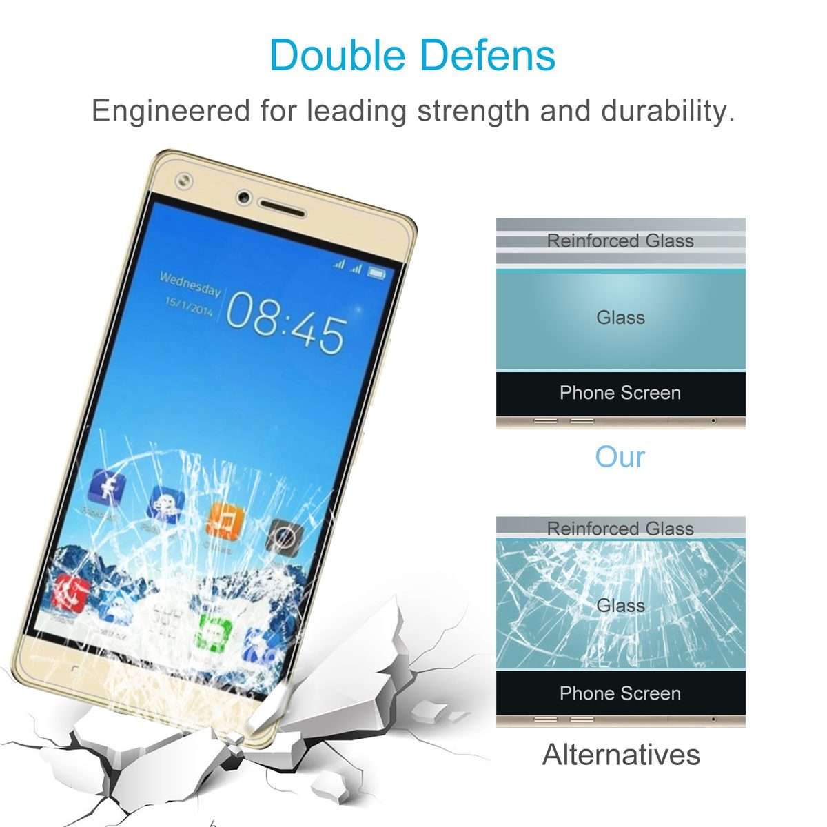 10 PCS 0.26mm 9H 2.5D Tempered Glass Film For Tecno W5 Lite