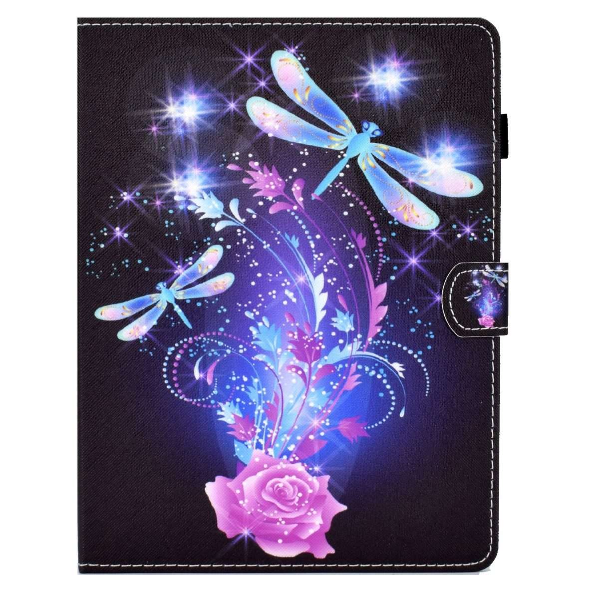 For 8 inch Tablet Electric Pressed TPU Leather Tablet Case(Butterfly)