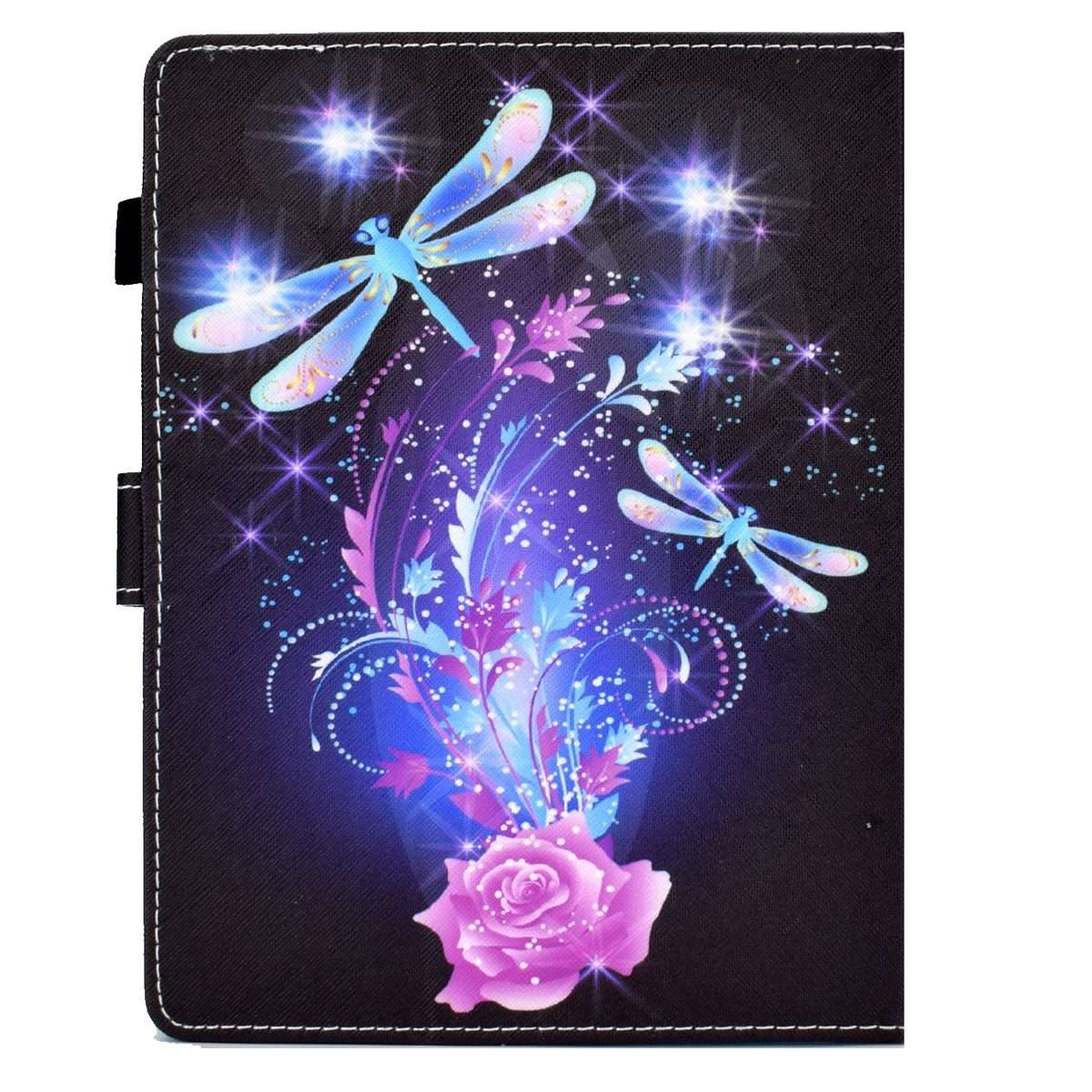 For 8 inch Tablet Electric Pressed TPU Leather Tablet Case(Butterfly)