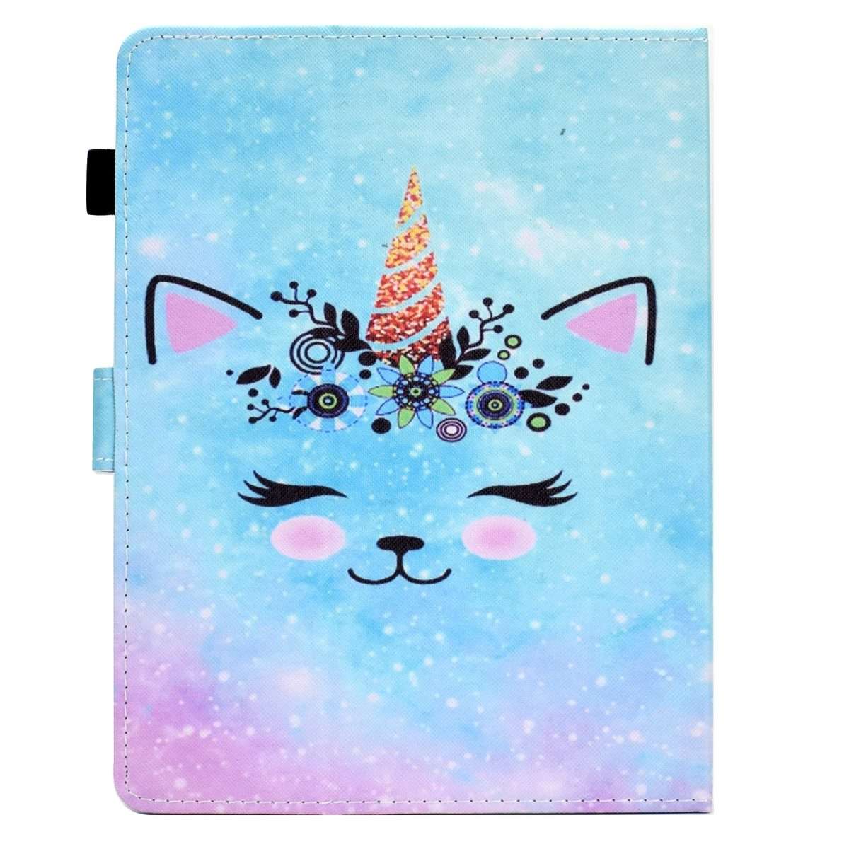 For 10 inch Tablet Sewing Pen Slot Leather Tablet Case(Wildebeest)