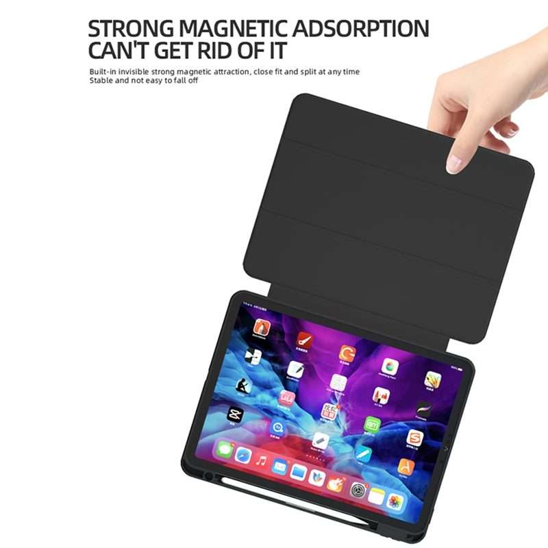 For iPad Pro 11 2020 Magnetic Split Leather Smart Tablet Case(Black)
