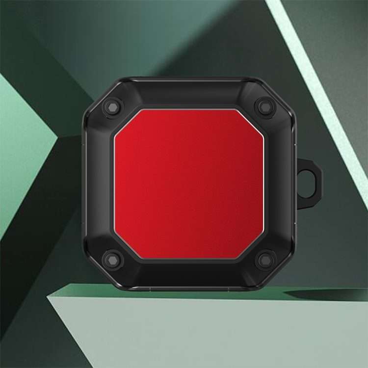 For Samsung Galaxy Buds 2 / Buds Pro / Buds Live / Buds 2 Pro Mecha Hardware TPU Earphon ... (Red)