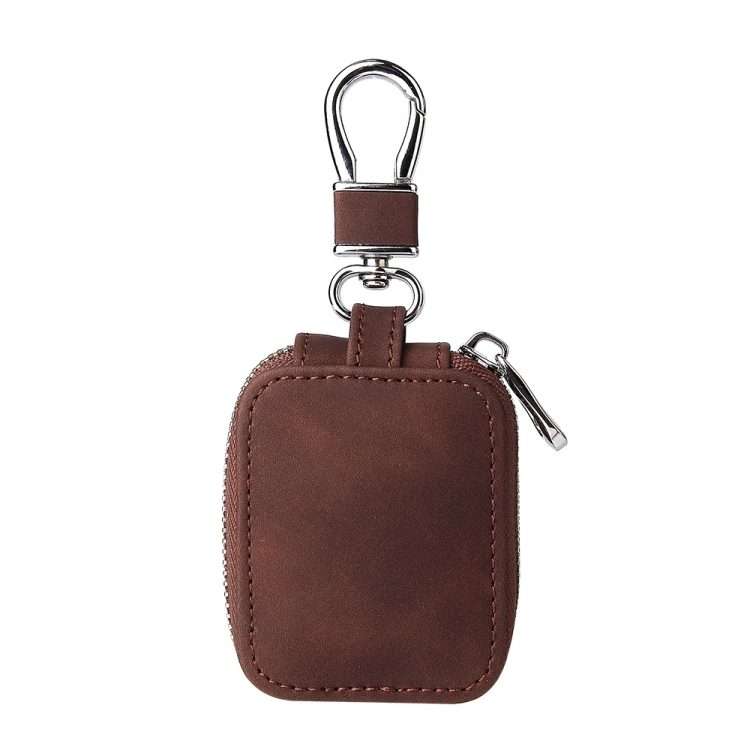 Leather Earphone Protective Case with Hook For Airpods 3 / Airpods Pro / Airpods 1 / 2(Coffee)