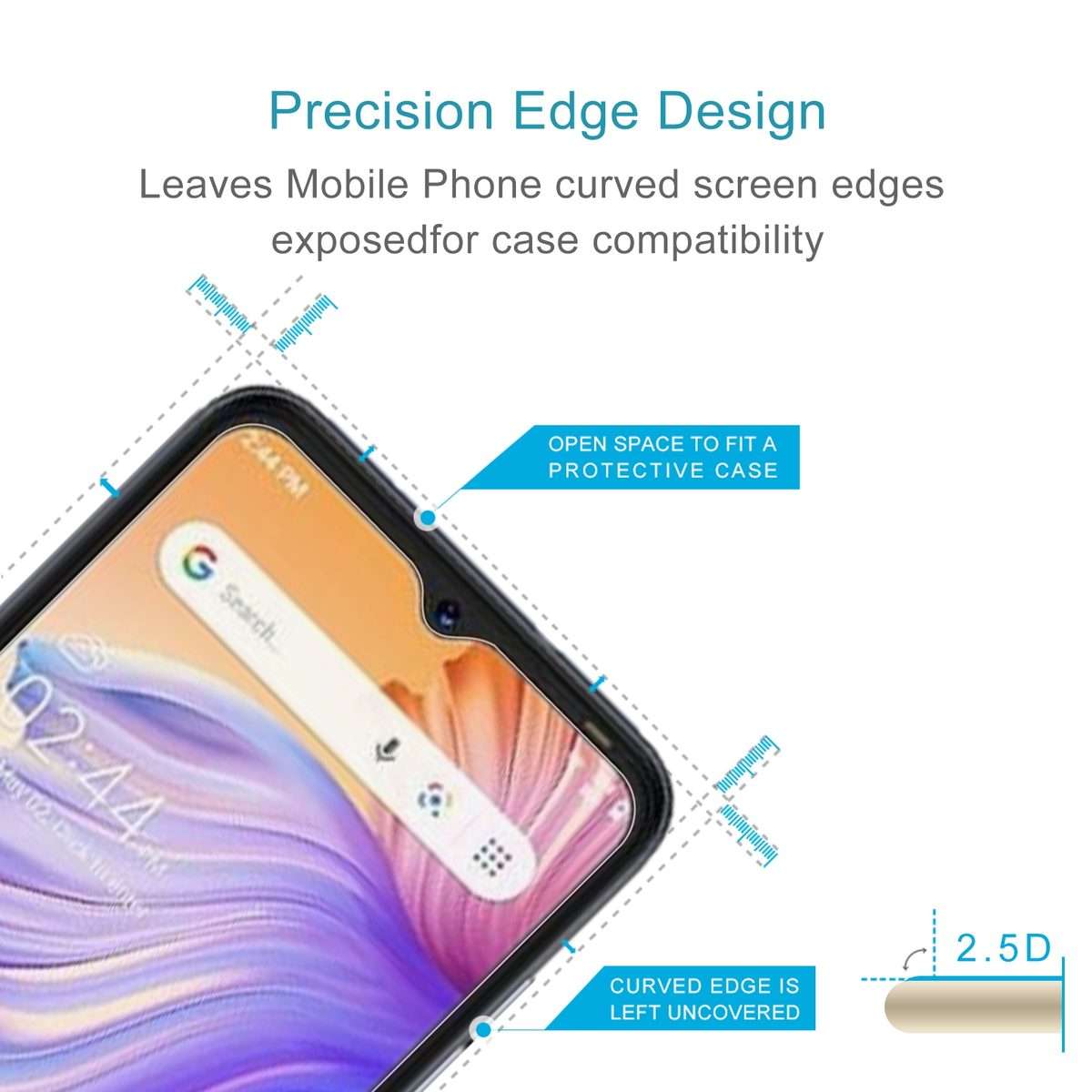 50 PCS 0.26mm 9H 2.5D Tempered Glass Film For Tecno Pop 5 Go