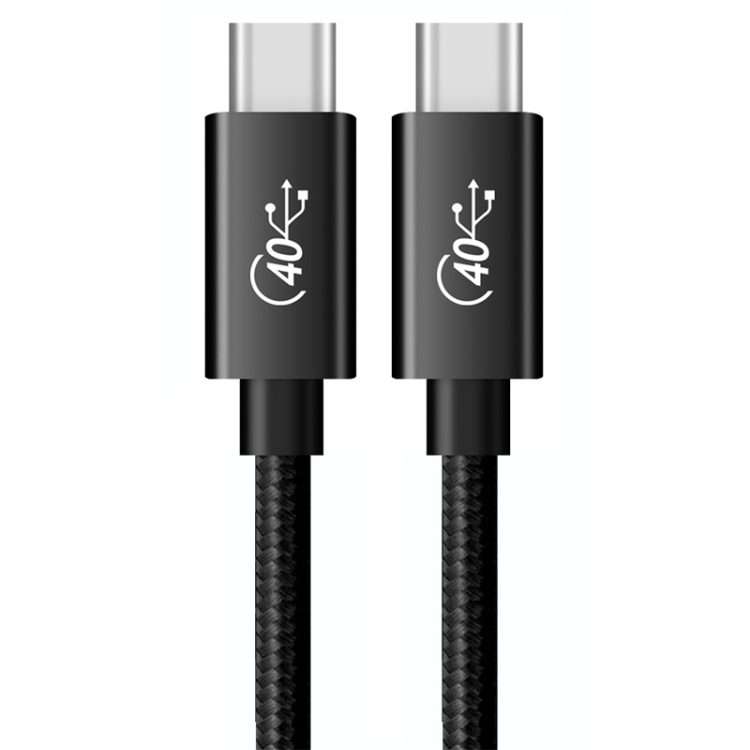 PD 100W USB-C / Type-C to USB-C / Type-C Compatible Thunderbolt 4 Full-function D ... (Black Mesh)