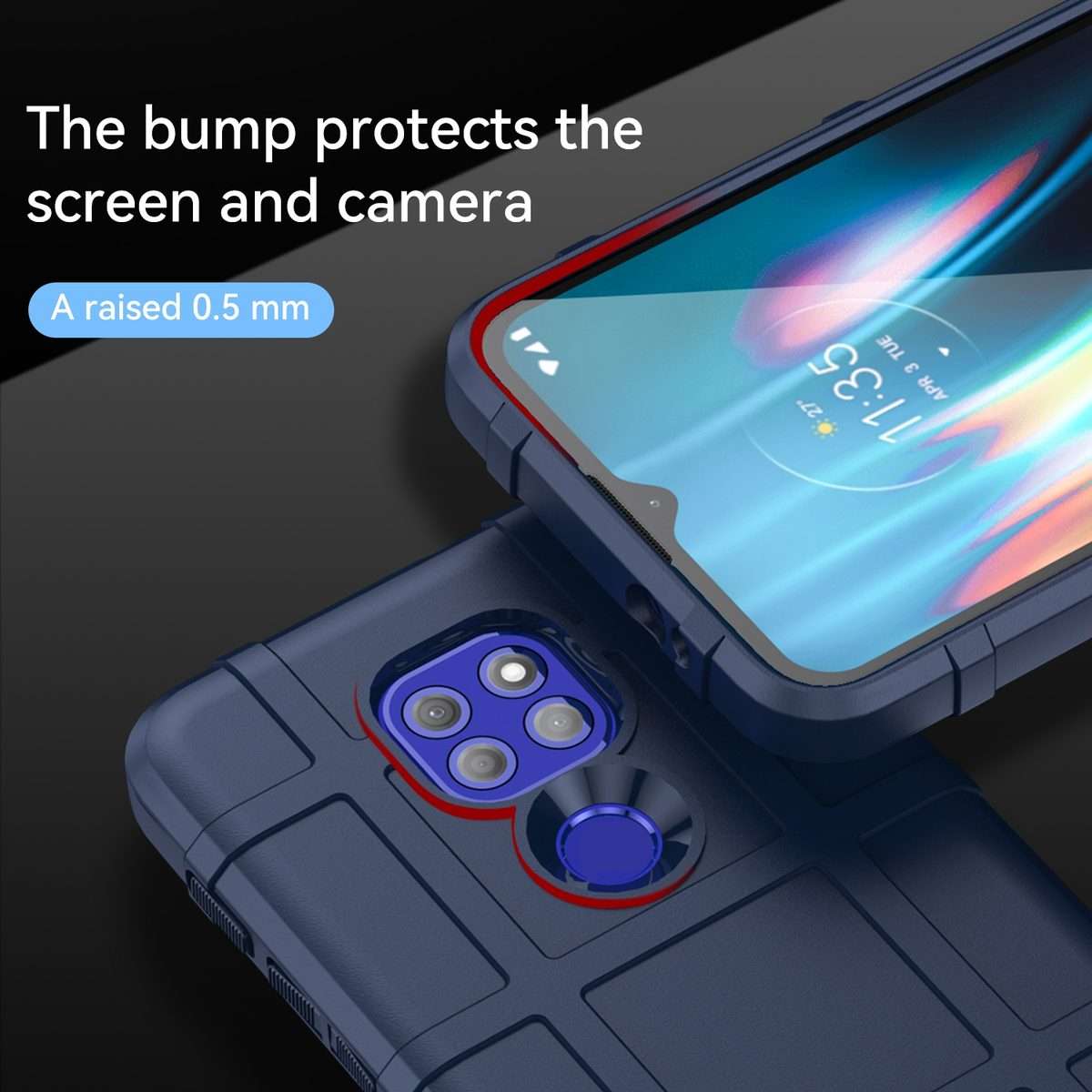 For Lenovo Lemon K12 / K12 Note Full Coverage Shockproof TPU Phone Case(Blue)