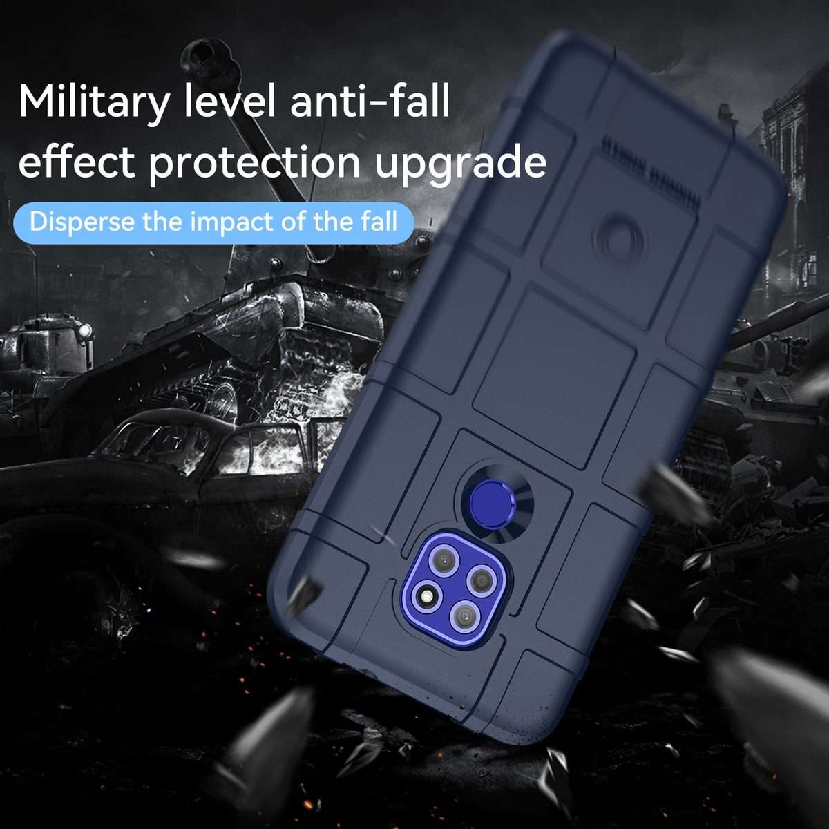 For Lenovo Lemon K12 / K12 Note Full Coverage Shockproof TPU Phone Case(Blue)