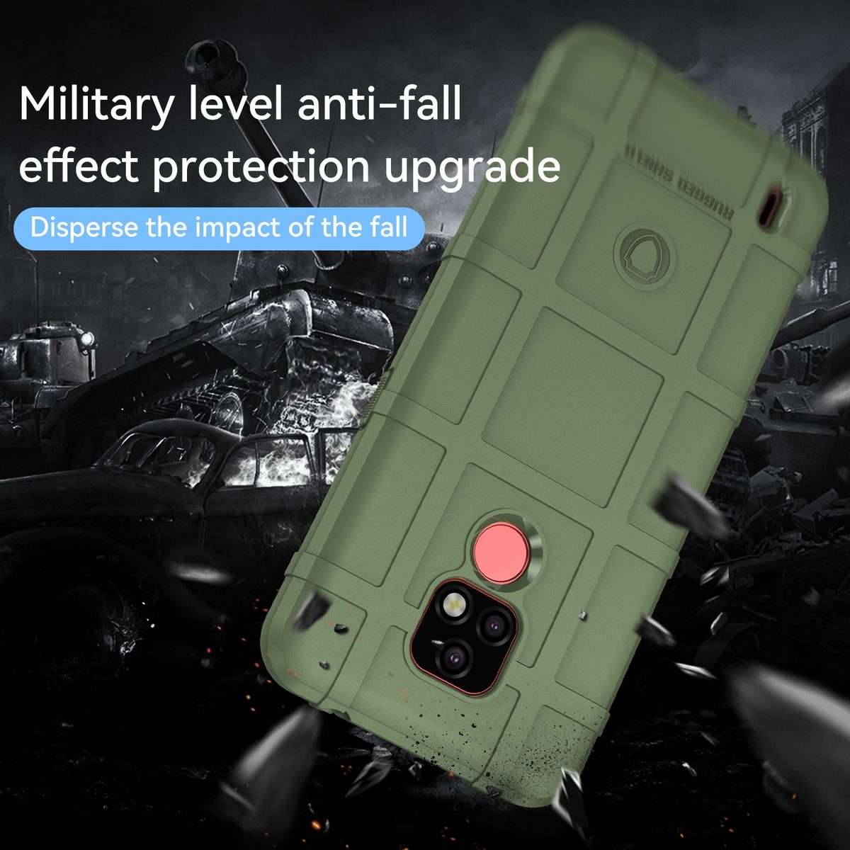 For Lenovo K12 Full Coverage Shockproof TPU Phone Case(Green)