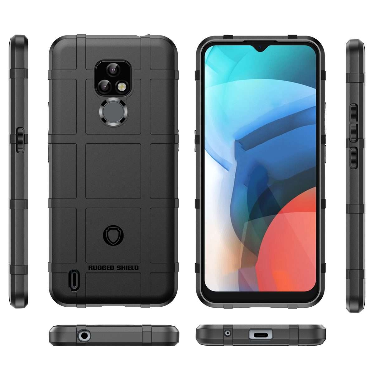 For Lenovo K12 Full Coverage Shockproof TPU Phone Case(Black)
