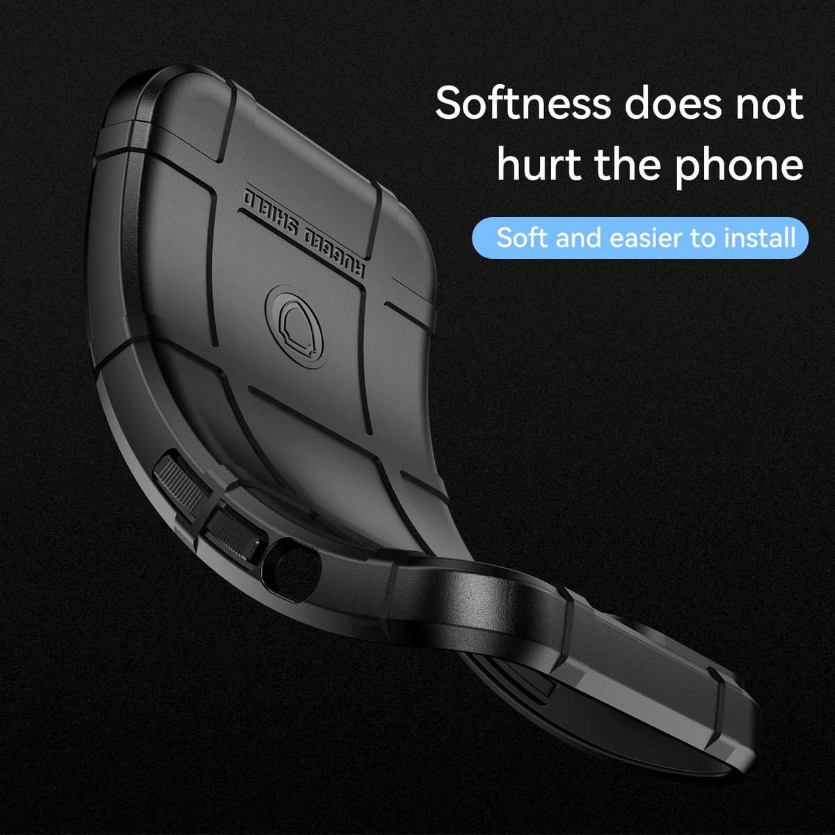 For Lenovo K12 Full Coverage Shockproof TPU Phone Case(Black)