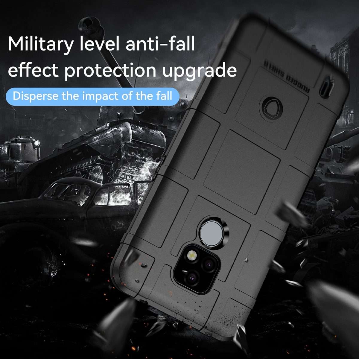 For Lenovo K12 Full Coverage Shockproof TPU Phone Case(Black)