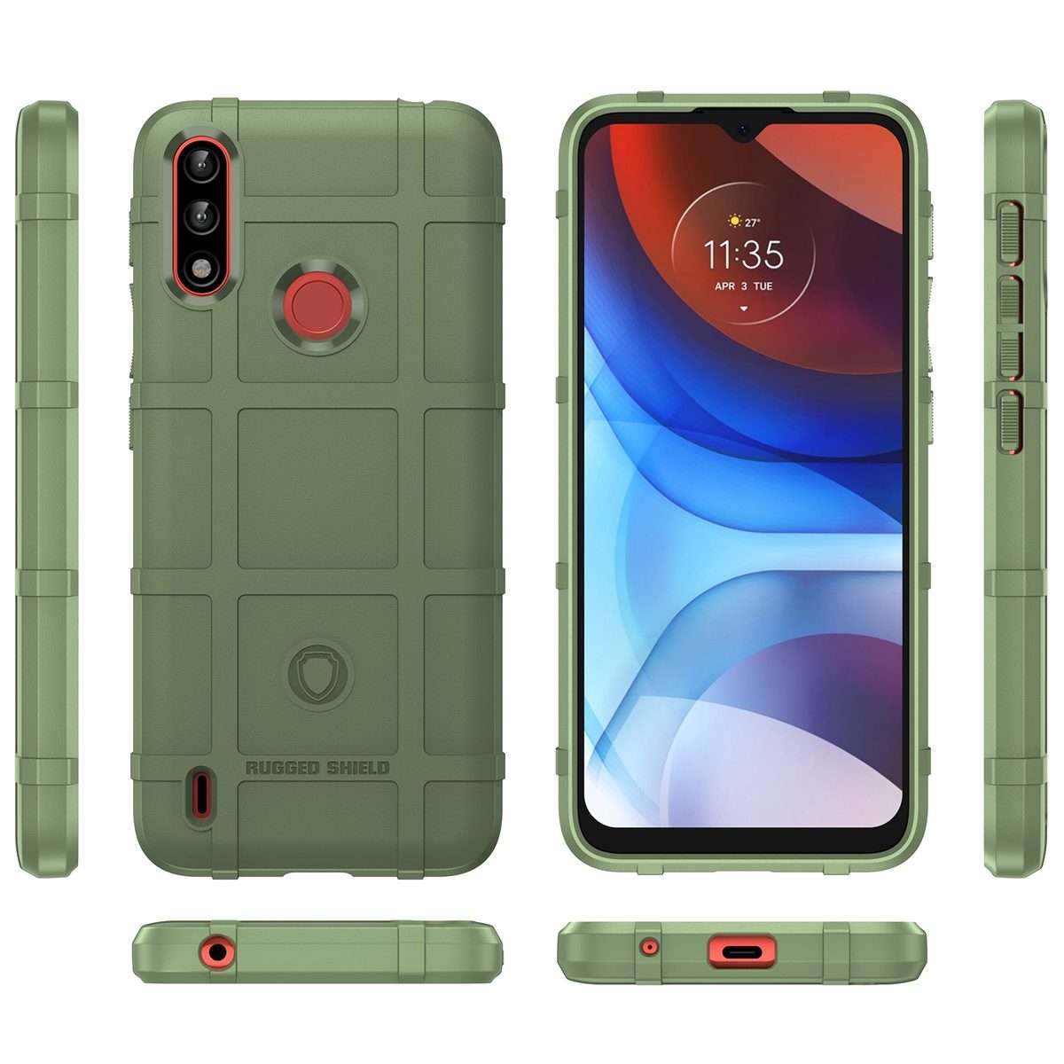 For Lenovo K13 Full Coverage Shockproof TPU Phone Case(Green)