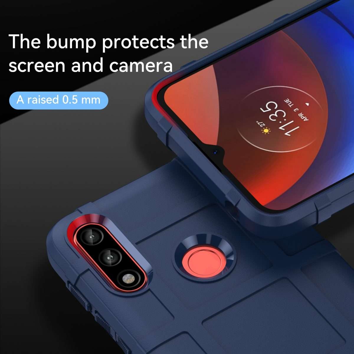For Lenovo K13 Full Coverage Shockproof TPU Phone Case(Blue)