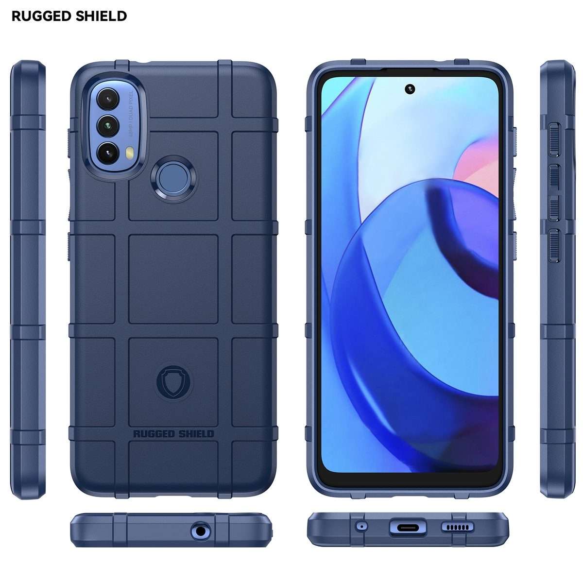 For Lenovo K14 Full Coverage Shockproof TPU Phone Case(Blue)