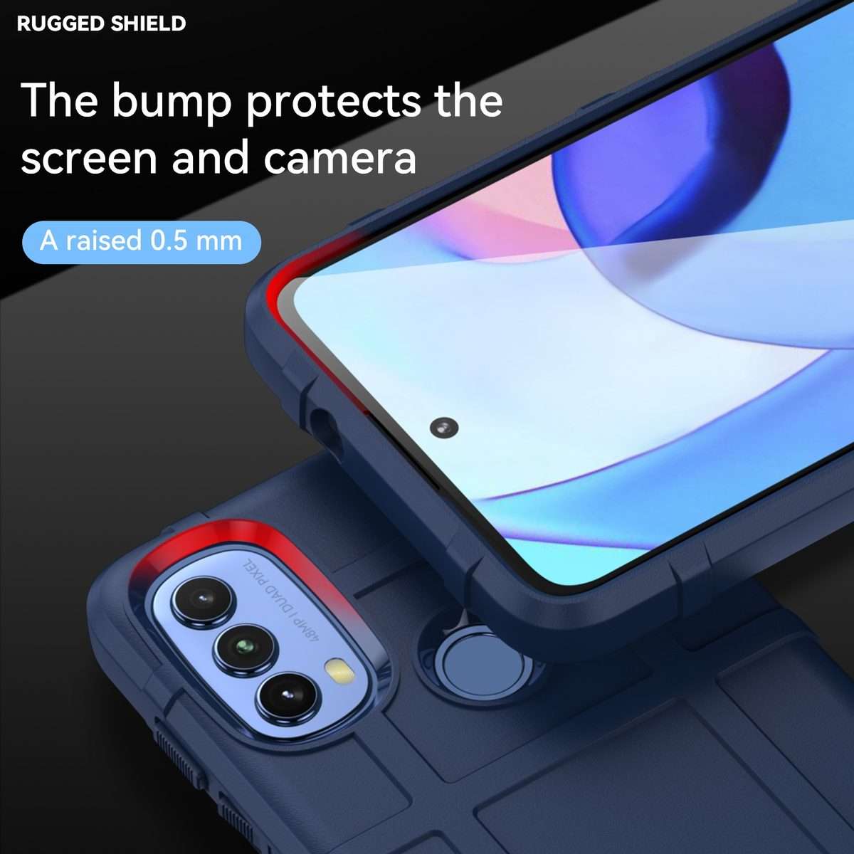 For Lenovo K14 Full Coverage Shockproof TPU Phone Case(Blue)