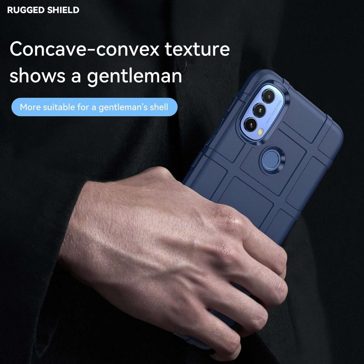 For Lenovo K14 Full Coverage Shockproof TPU Phone Case(Blue)