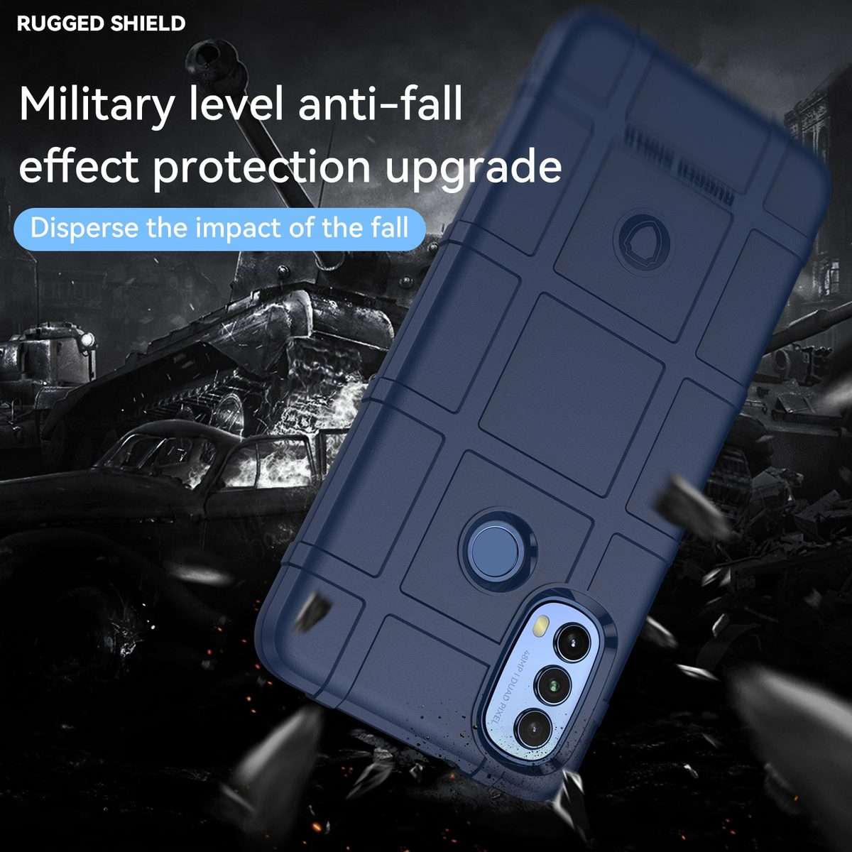 For Lenovo K14 Full Coverage Shockproof TPU Phone Case(Blue)