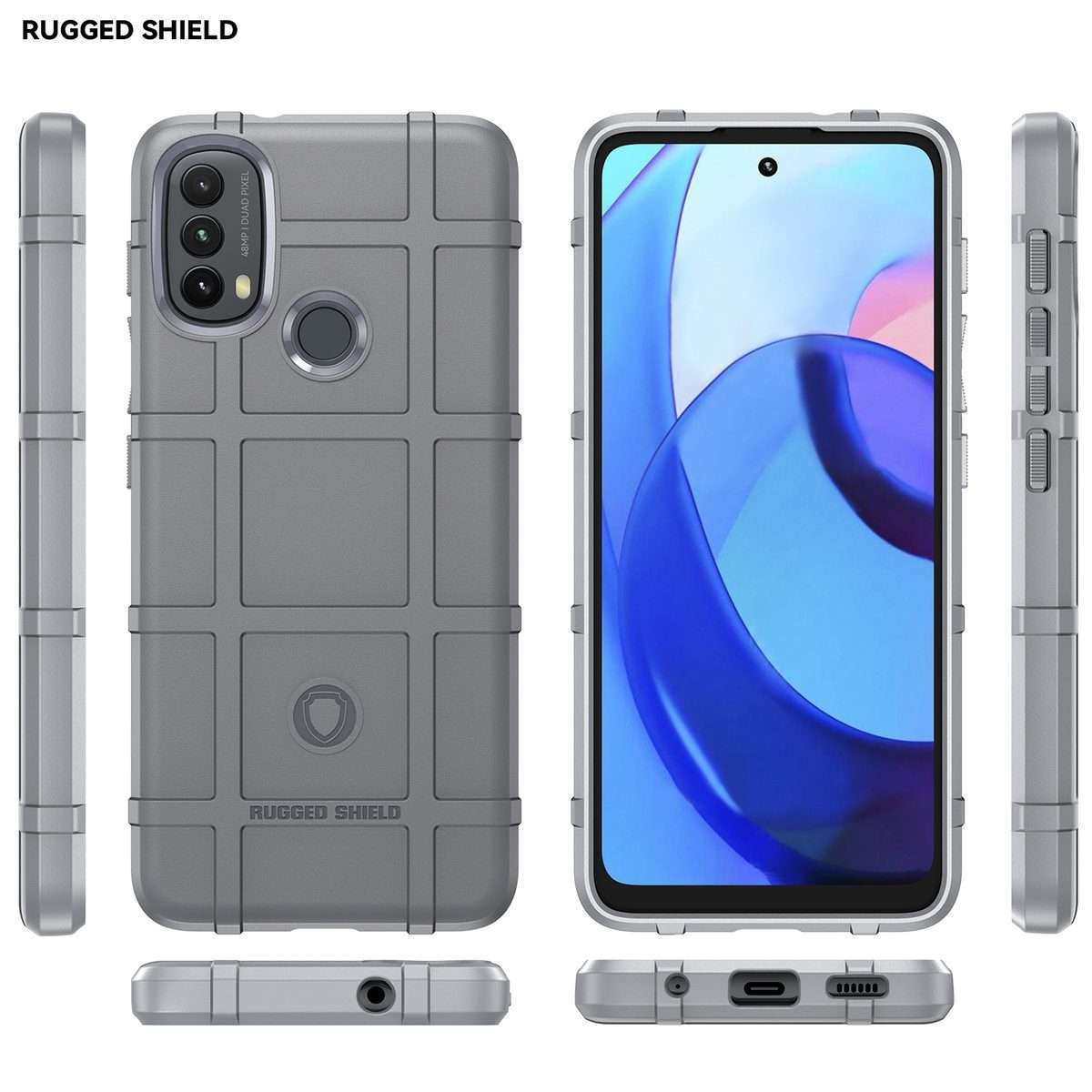 For Lenovo K14 Full Coverage Shockproof TPU Phone Case(Grey)