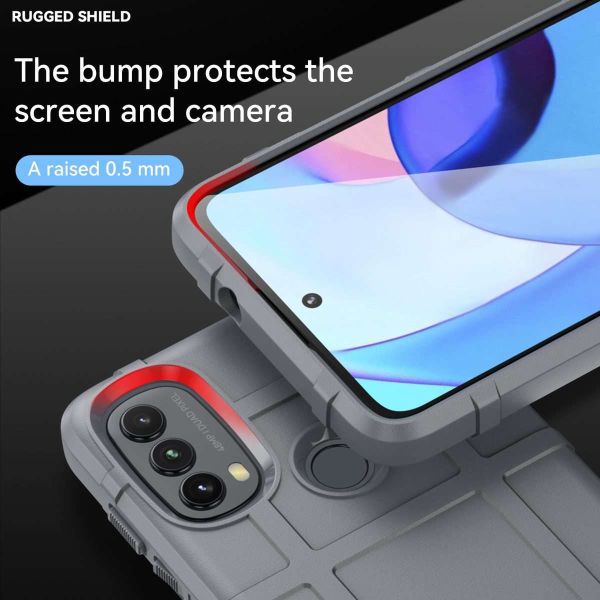 For Lenovo K14 Full Coverage Shockproof TPU Phone Case(Grey)