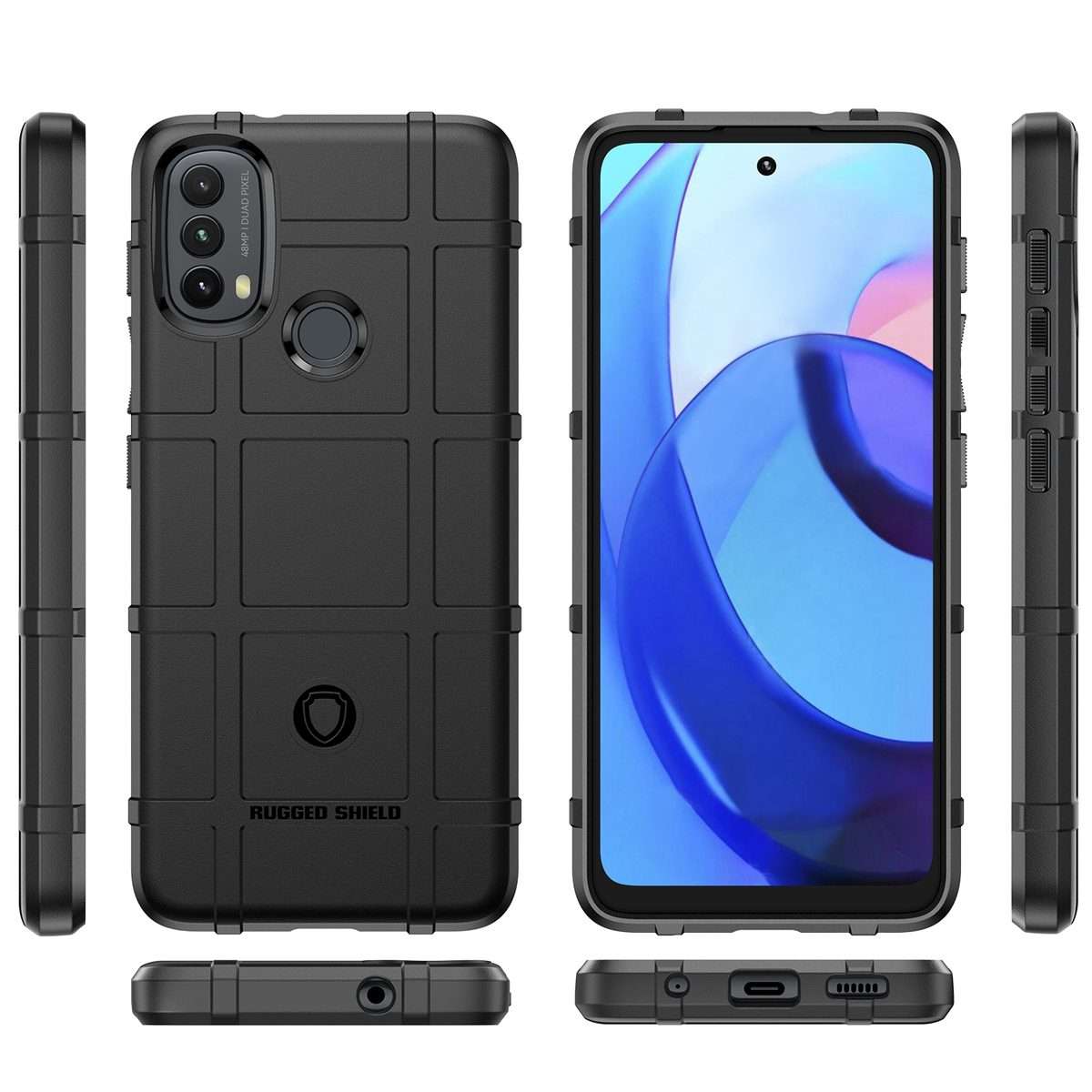 For Lenovo K14 Full Coverage Shockproof TPU Phone Case(Black)