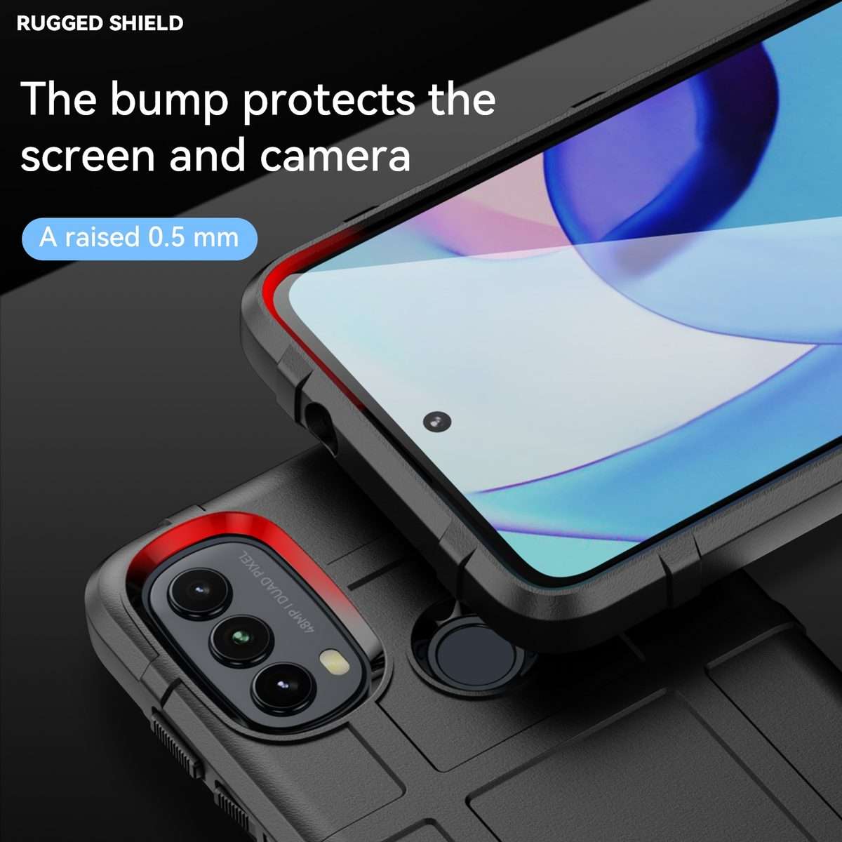 For Lenovo K14 Full Coverage Shockproof TPU Phone Case(Black)
