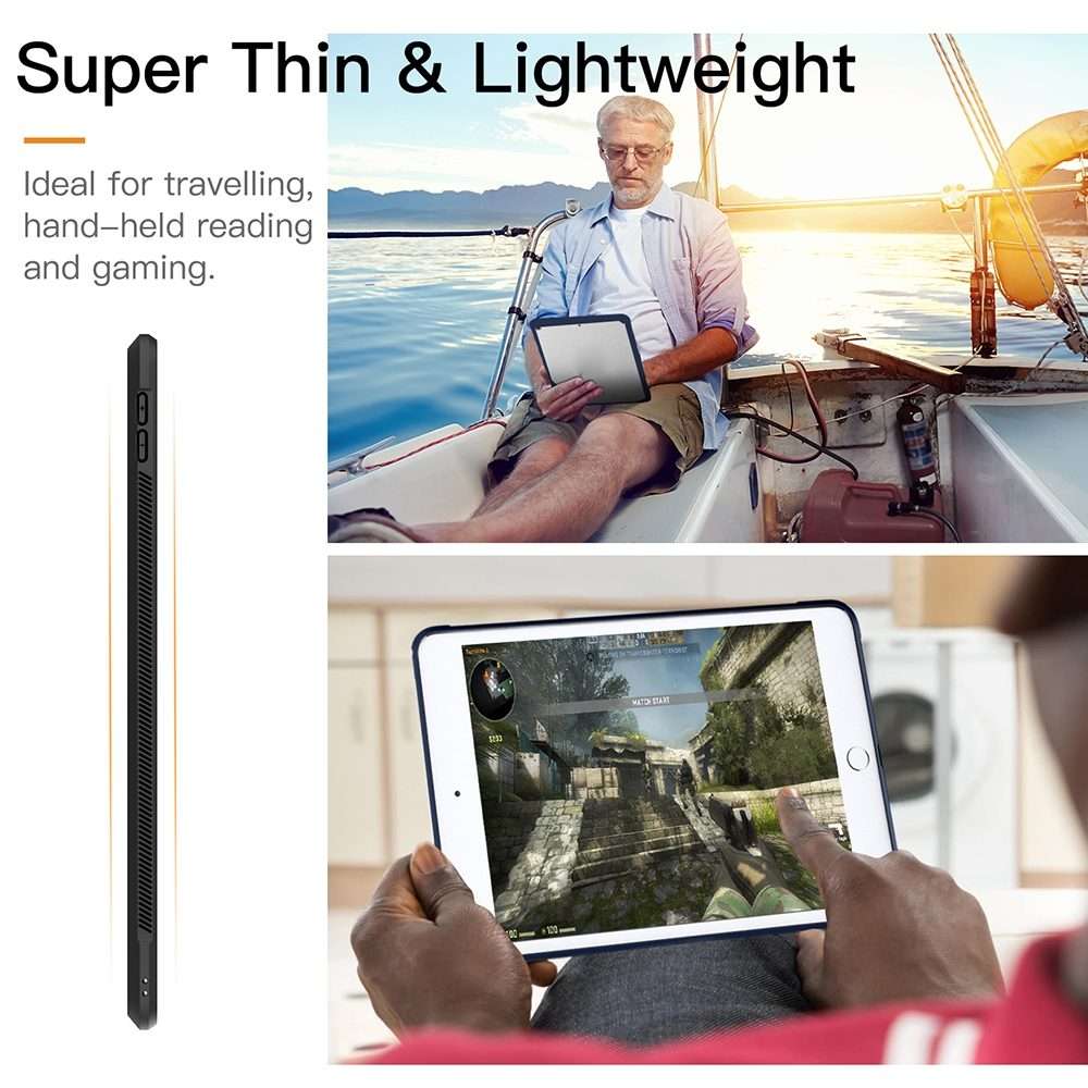 PC+TPU Transparent Shockproof Tablet Case For iPad Pro 11 inch 2018(Black)