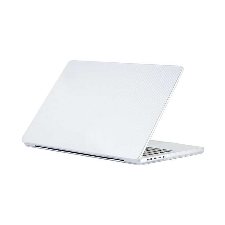 Carbon Fiber Textured Plastic Laptop Protective Case For MacBook Pro 13.3 inch A ... (Transparent)