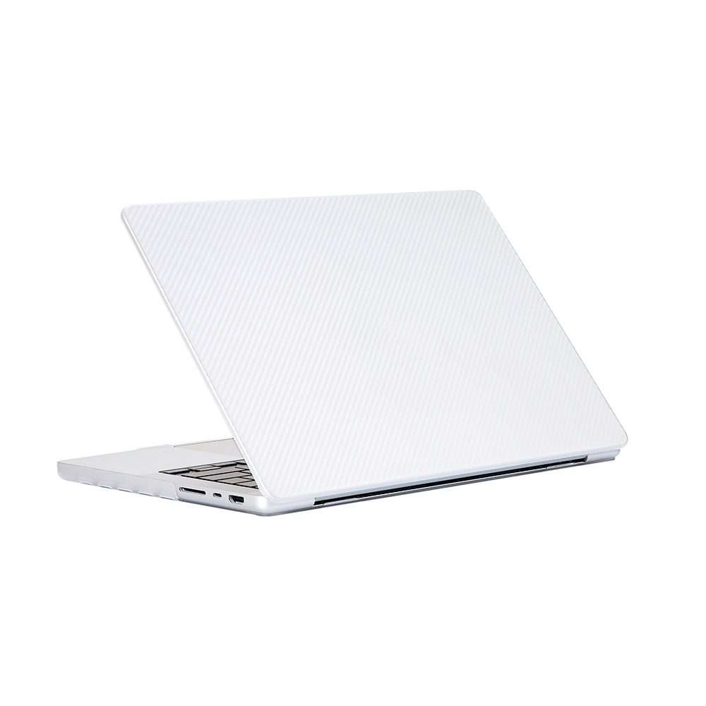 Carbon Fiber Textured Plastic Laptop Protective Case For MacBook Pro 13.3 inch A ... (Transparent)