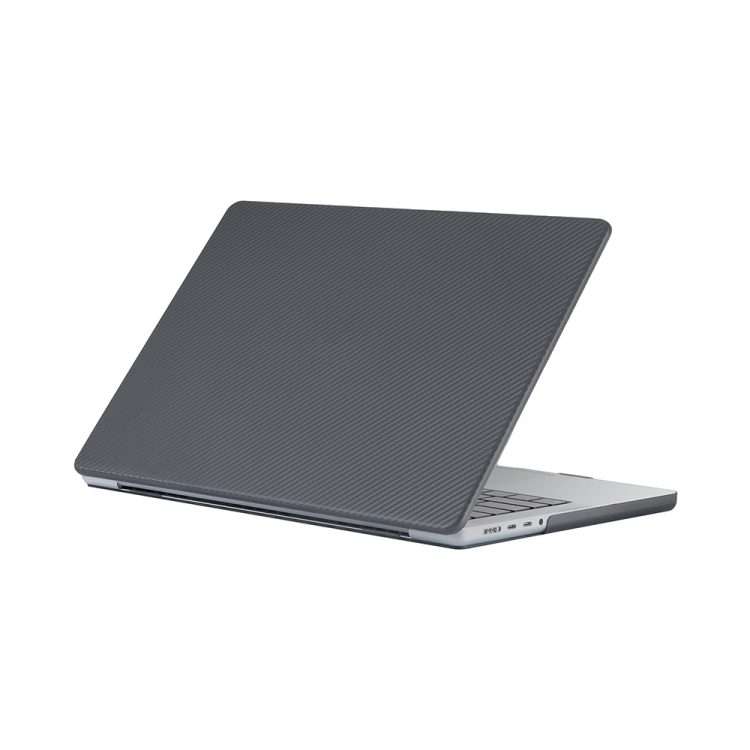 Carbon Fiber Textured Plastic Laptop Protective Case For MacBook Pro 13.3 inch A1706 ... (Black)