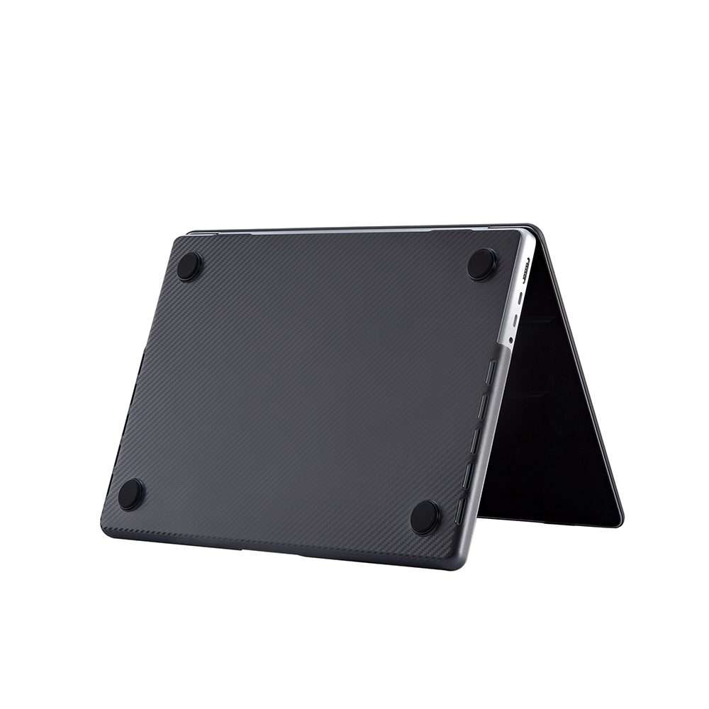 Carbon Fiber Textured Plastic Laptop Protective Case For MacBook Pro 13.3 inch A1706 ... (Black)