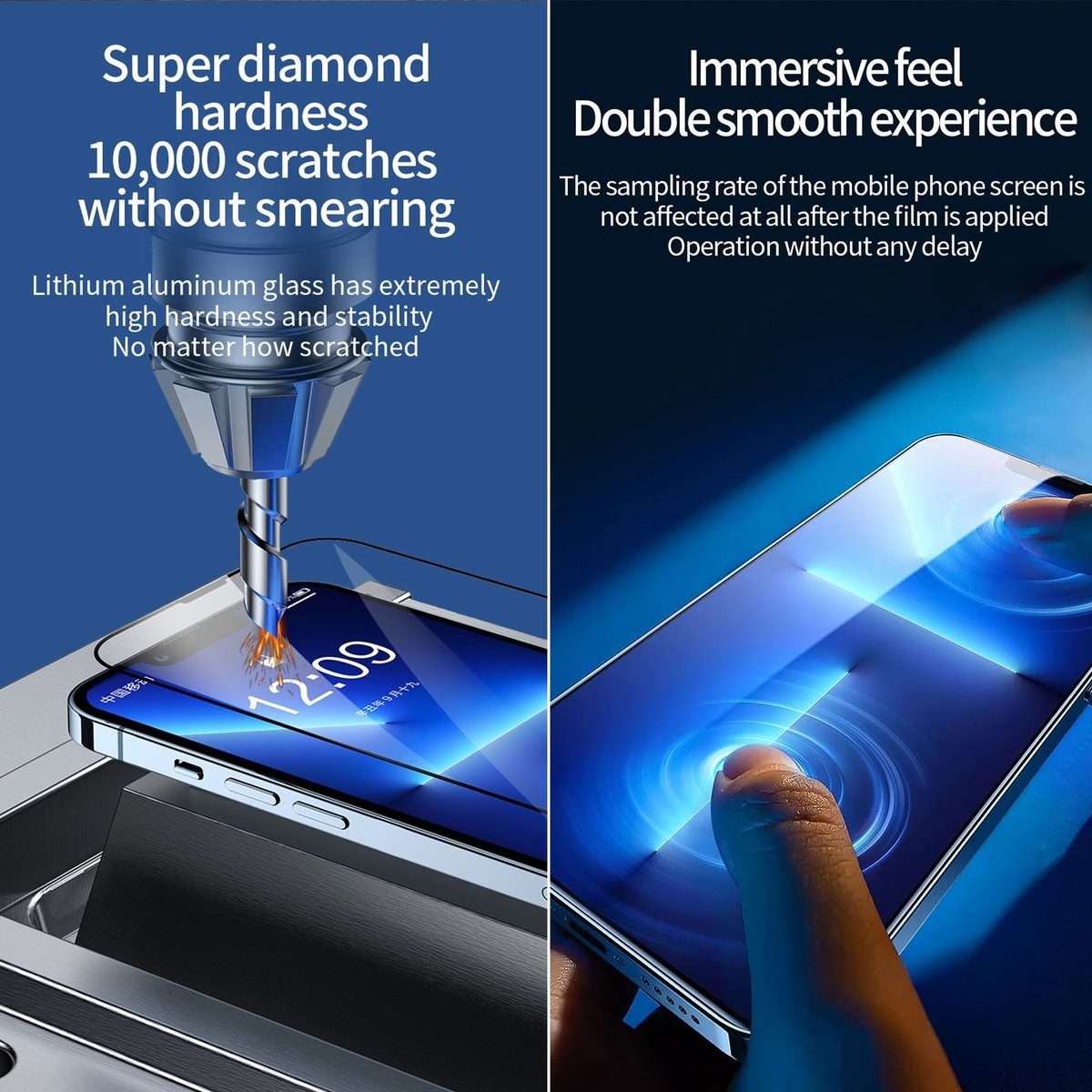 For iPhone 12 Pro Max 25pcs Fast Attach Dust-proof Anti-static Tempered Glass Film
