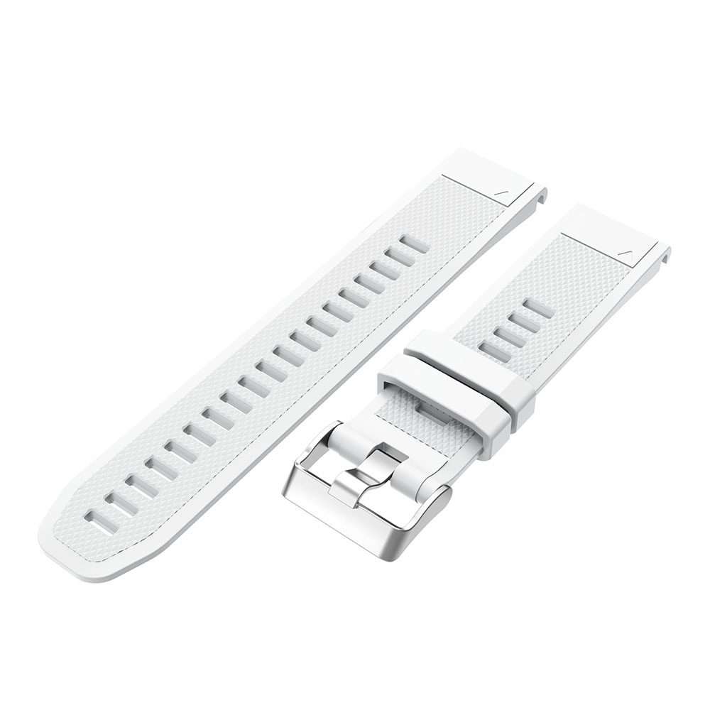 For Garmin Fenix 5 Silicone Watch Band(White)