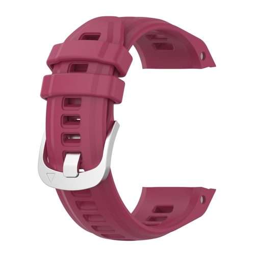 For Garmin Instinct 2S Silicone Watch Band(Wine Red)