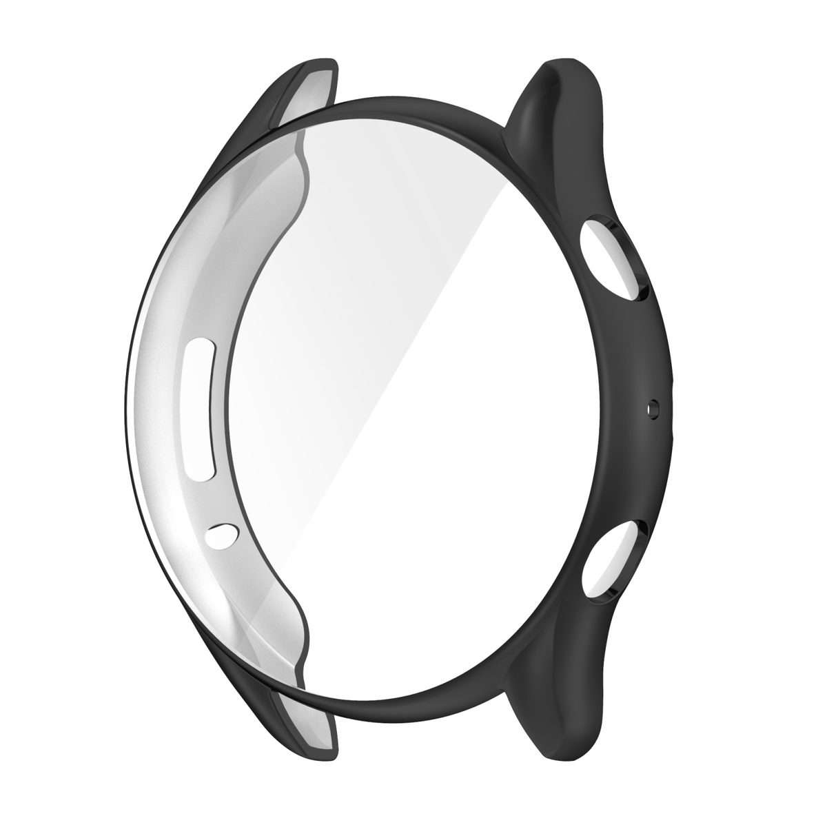 For Amazfit GTR 3 / GTR 3 Pro Full Coverage TPU Watch Case(Electroplating Black)