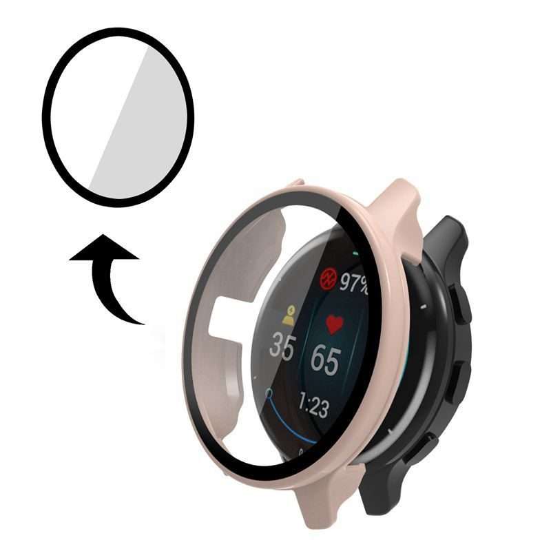 For Garmin Venu 2 PC + Tempered Glass Watch Case(Transparent)