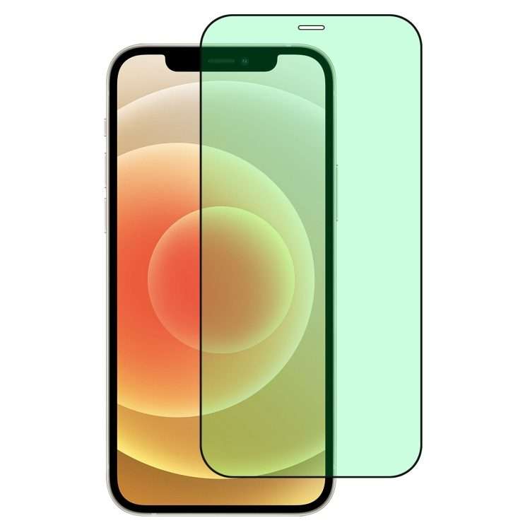 For iPhone 12 / 12 Pro Green Light Eye Protection Tempered Glass Film