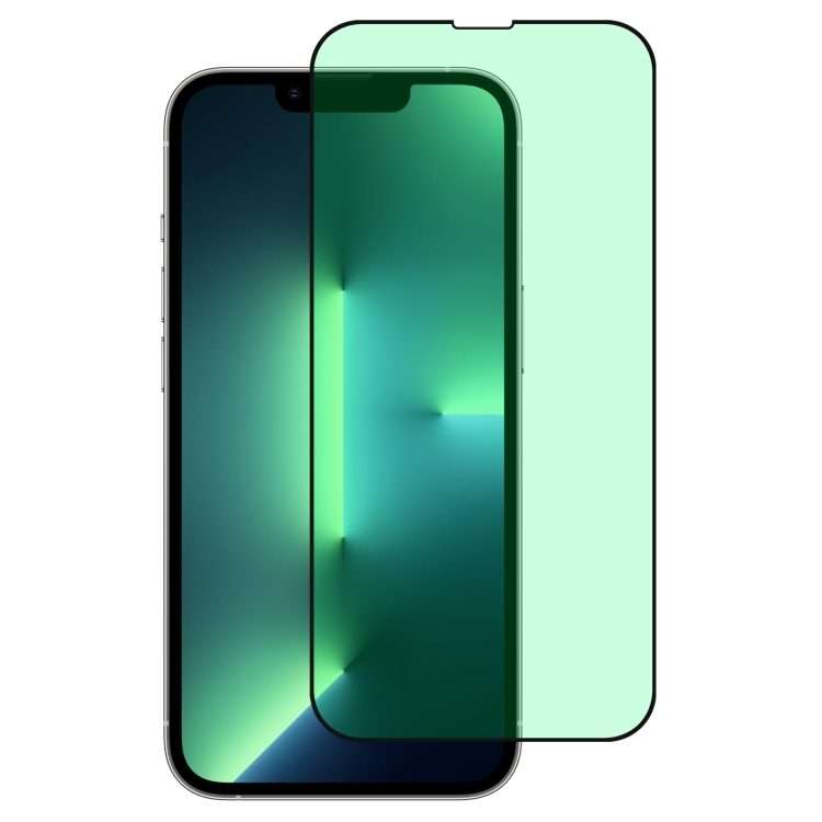 For iPhone 13 Pro Max Green Light Eye Protection Tempered Glass Film