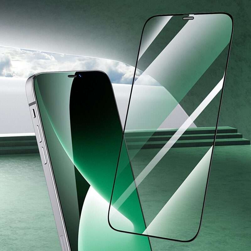 For iPhone 13 Pro Max Green Light Eye Protection Tempered Glass Film