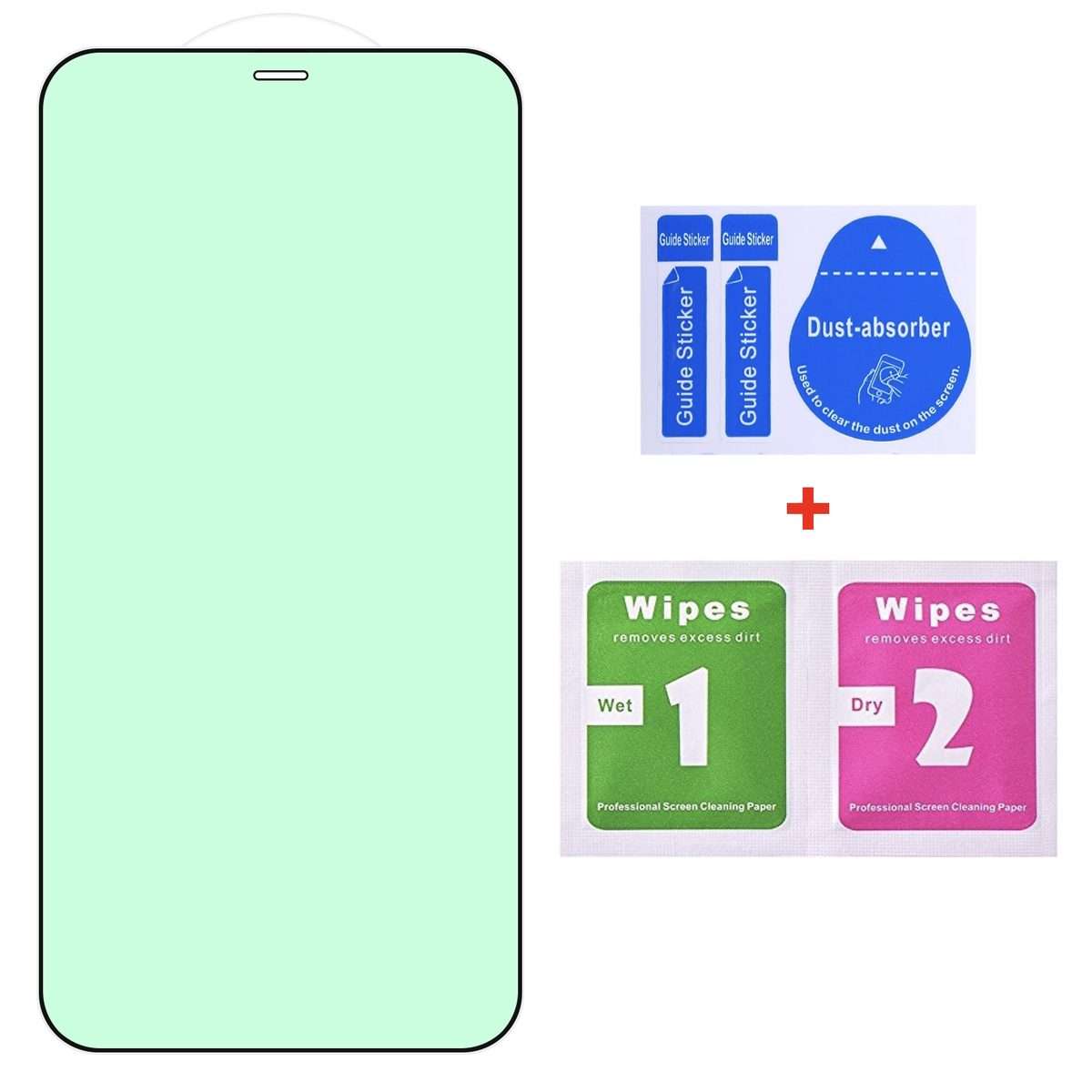 Green Light Eye Protection Tempered Glass Film For iPhone 11 Pro Max / XS Max