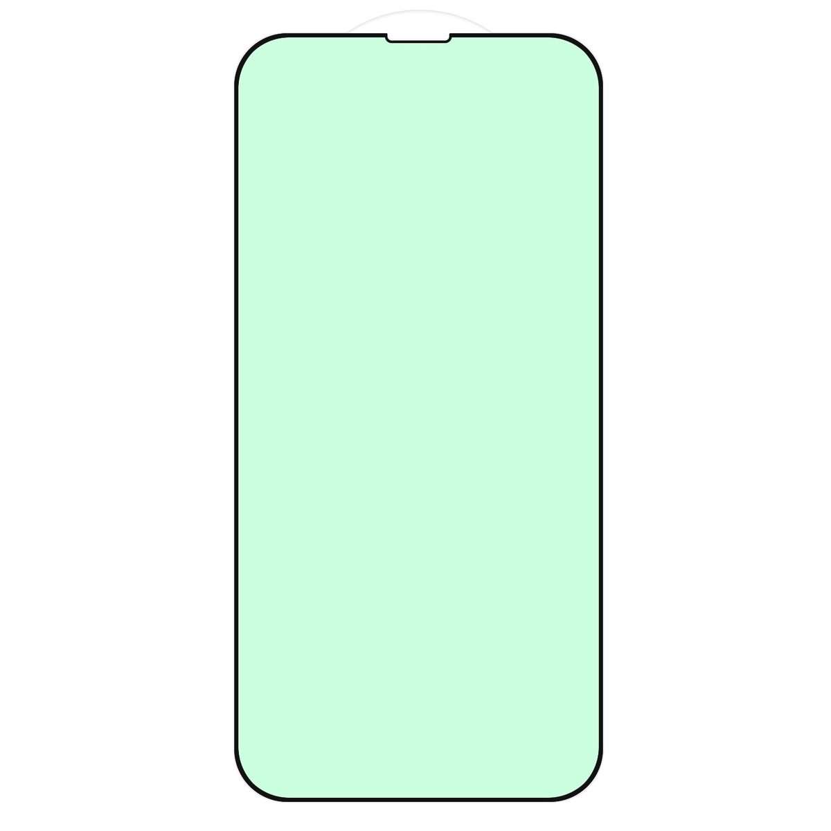For iPhone 13 Pro Max 25pcs Green Light Eye Protection Tempered Glass Film
