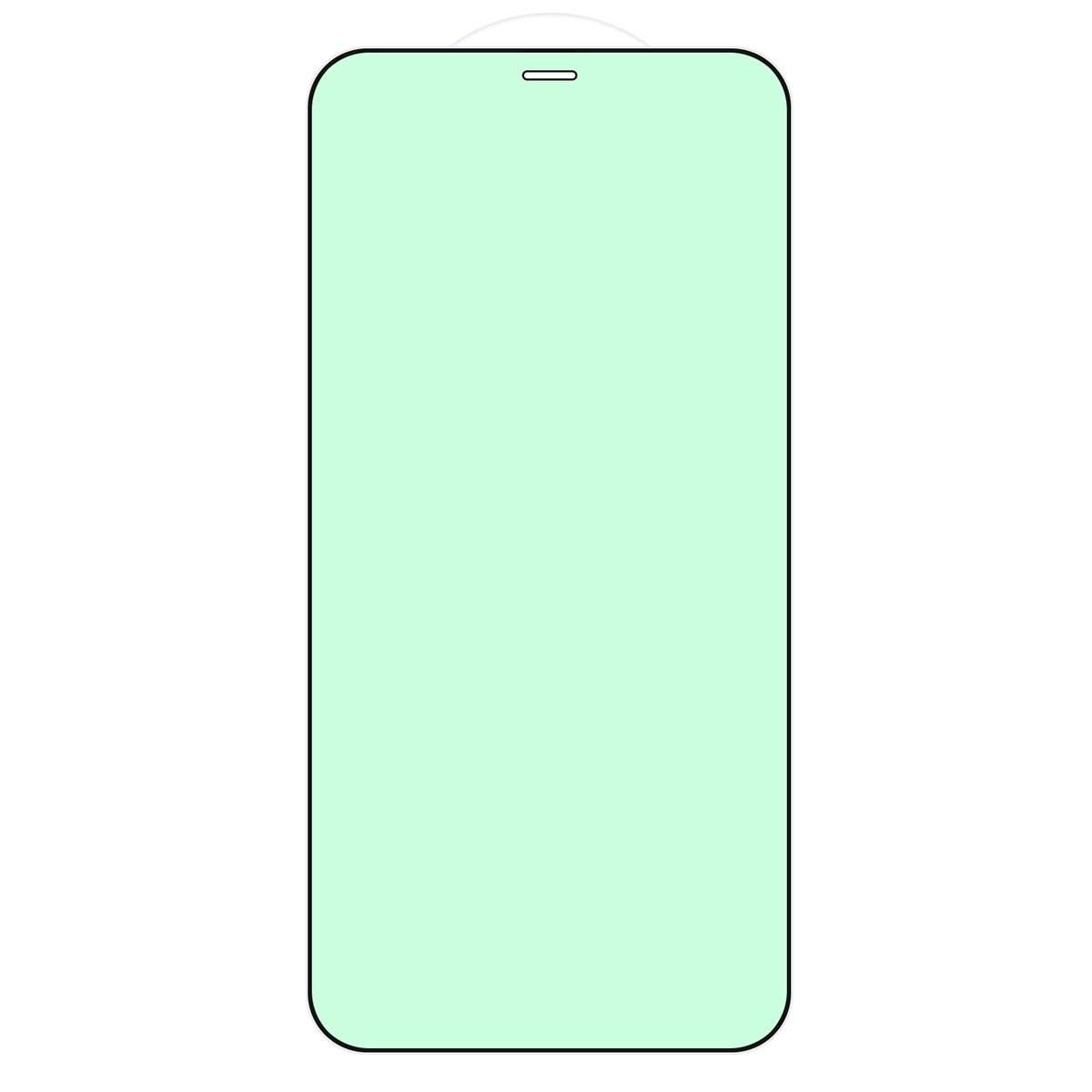25 PCS Green Light Eye Protection Tempered Glass Film For iPhone 11 Pro Max / XS Max