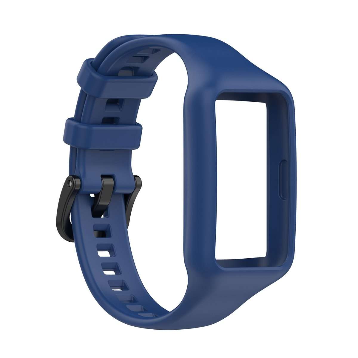 For Huawei Band 7 / 6 Pro / 6 / Honor Band 7 / 6 Universal Integrated Silicone Wat ... (Navy Blue)