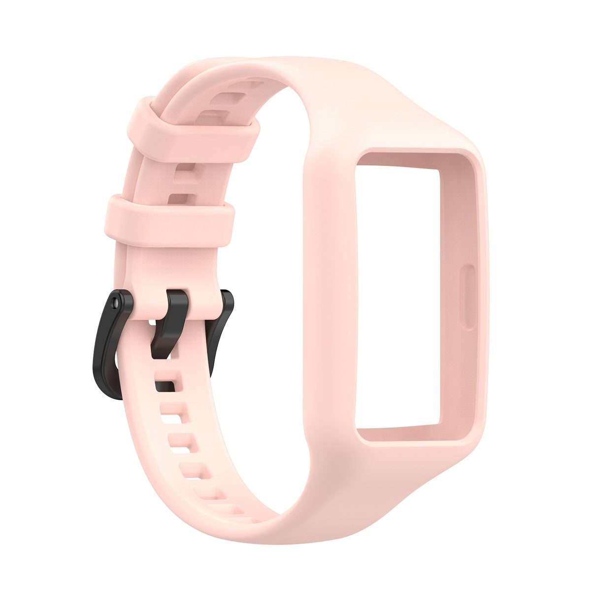 For Huawei Band 7 / 6 Pro / 6 / Honor Band 7 / 6 Universal Integrated Silicone Wa ... (Light Pink)
