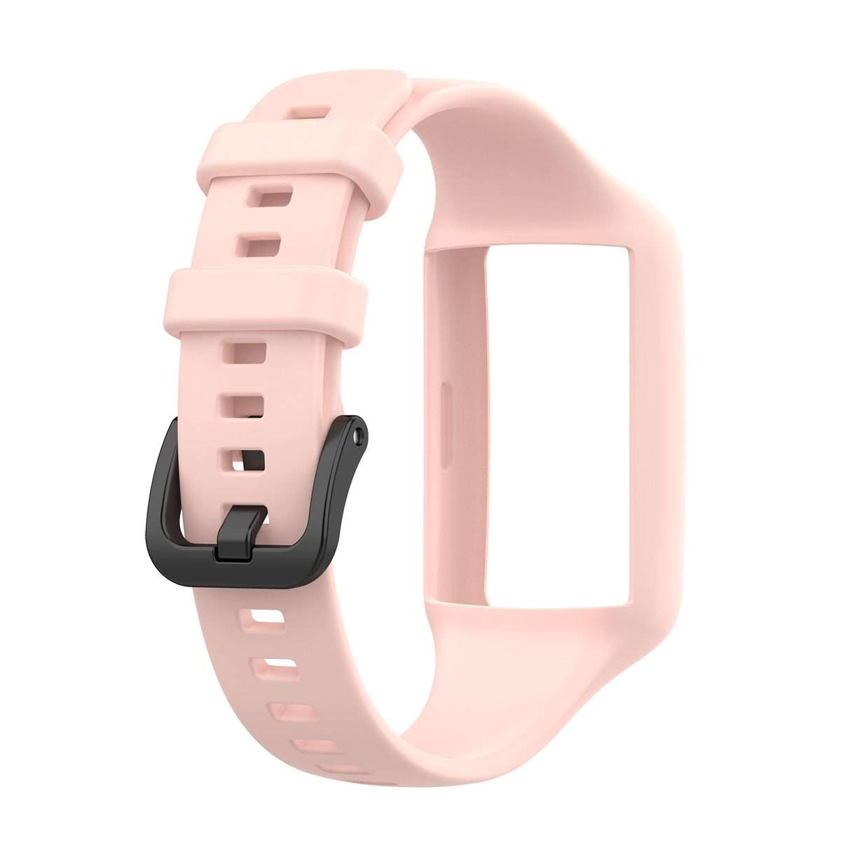 For Huawei Band 7 / 6 Pro / 6 / Honor Band 7 / 6 Universal Integrated Silicone Wa ... (Light Pink)